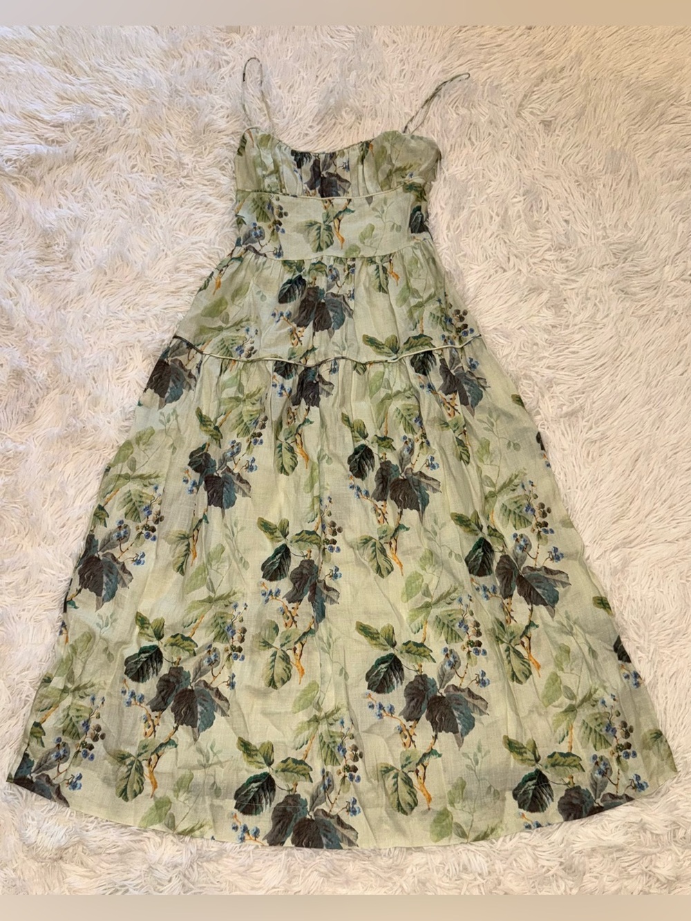 NEW DÔEN Benoit Floraison De Mures Floral Print Sleeveless Maxi Dress Sz XXS - Picture 5 of 10